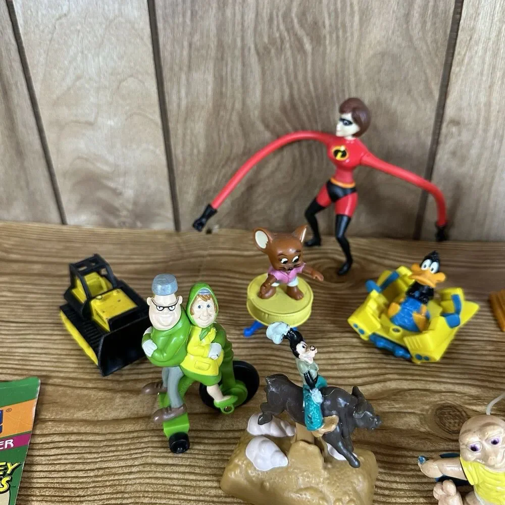 Vintage 1990's McDonalds Burger King Fast Food Toys Lot‎ Of 30 Happy Meal Toys
